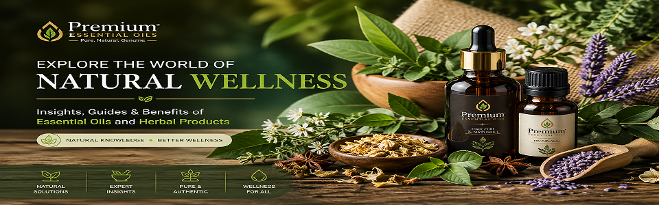 Banner for essential oil