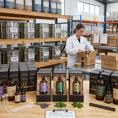 Bulk essential oil supplier with premium quality oils and packaging