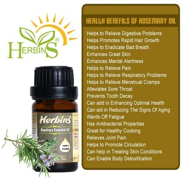 Rosemary oil for hair growth and memory